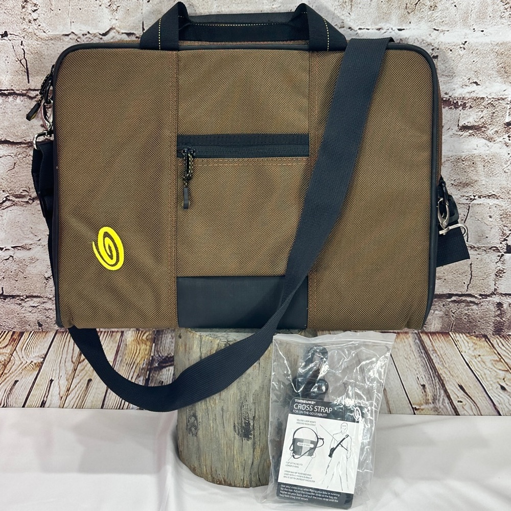 TIMBUK2 LAPTOP GRIP SLEEVE M CASE PADDED CROSSBODY SHOULDER BAG BROWN